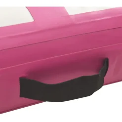 Täytettävä voimistelumatto pumpulla 700x100x15 cm PVC pinkki