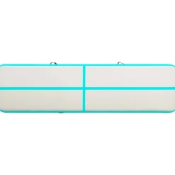 Täytettävä voimistelumatto pumpulla 800x100x15 cm PVC vihreä