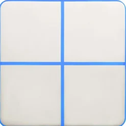 Täytettävä voimistelumatto pumpulla 200x200x15cm PVC sininen