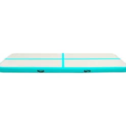 Täytettävä voimistelumatto pumpulla 500x100x20 cm PVC vihreä