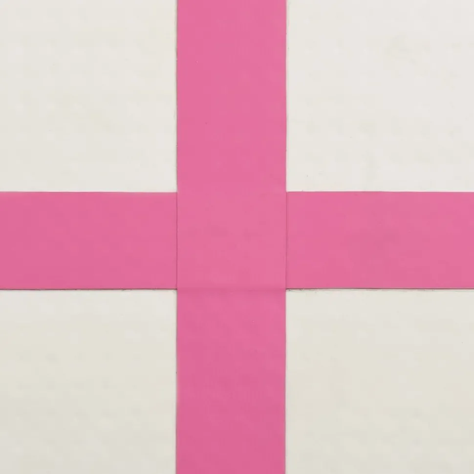 Täytettävä voimistelumatto pumpulla 300x100x20 cm PVC pinkki