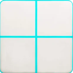 Täytettävä voimistelumatto pumpulla 200x200x15 cm PVC vihreä