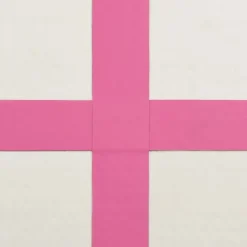 Täytettävä voimistelumatto pumpulla 600x100x20 cm PVC pinkki