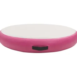 Täytettävä voimistelumatto pumpulla 100x100x15 cm PVC pinkki