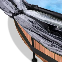 Uima-allassetti Exit Timber 12v pyöreä puukuvio sis. kupu eri kokoja