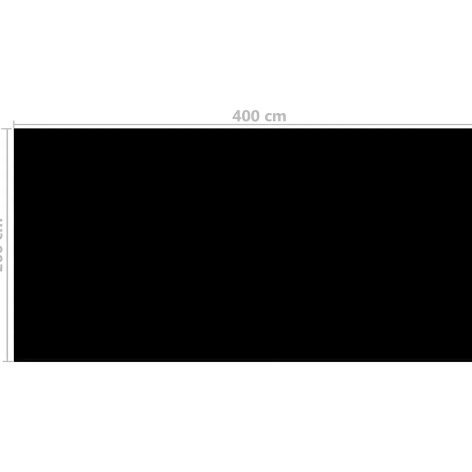 Uima-altaan suoja musta 400x200 cm pe