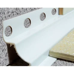Ulkokulmapala Euroshrink sisäkulmalistaan pvc e-210, 10mm, valkoinen