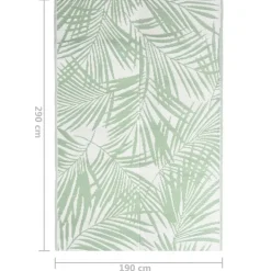 Ulkomatto vihreä 190x290 cm PP (16910)