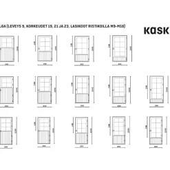 Ulko-ovi Kaskipuu UL7A M18 Huvila mittatilausovi