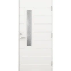 Ulko-ovi Oulux Modern 9-10x21 karmi 115 mm valkoinen