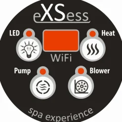 Ulkoporeallas SpaDealers TopSpa xs Wifi 6 hlöä brown/grey marble