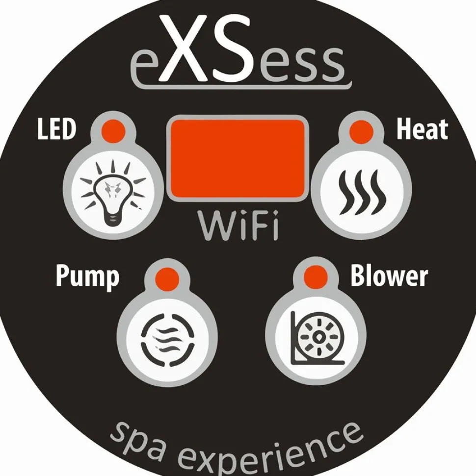 Ulkoporeallas SpaDealers TopSpa xs Wifi 6 hlöä brown/grey marble