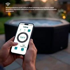 Ulkoporeallas Wave Spa Tahoe, 4 hlöä, 70 suutinta, WiFi, pyöreä, koottava, valkoinen