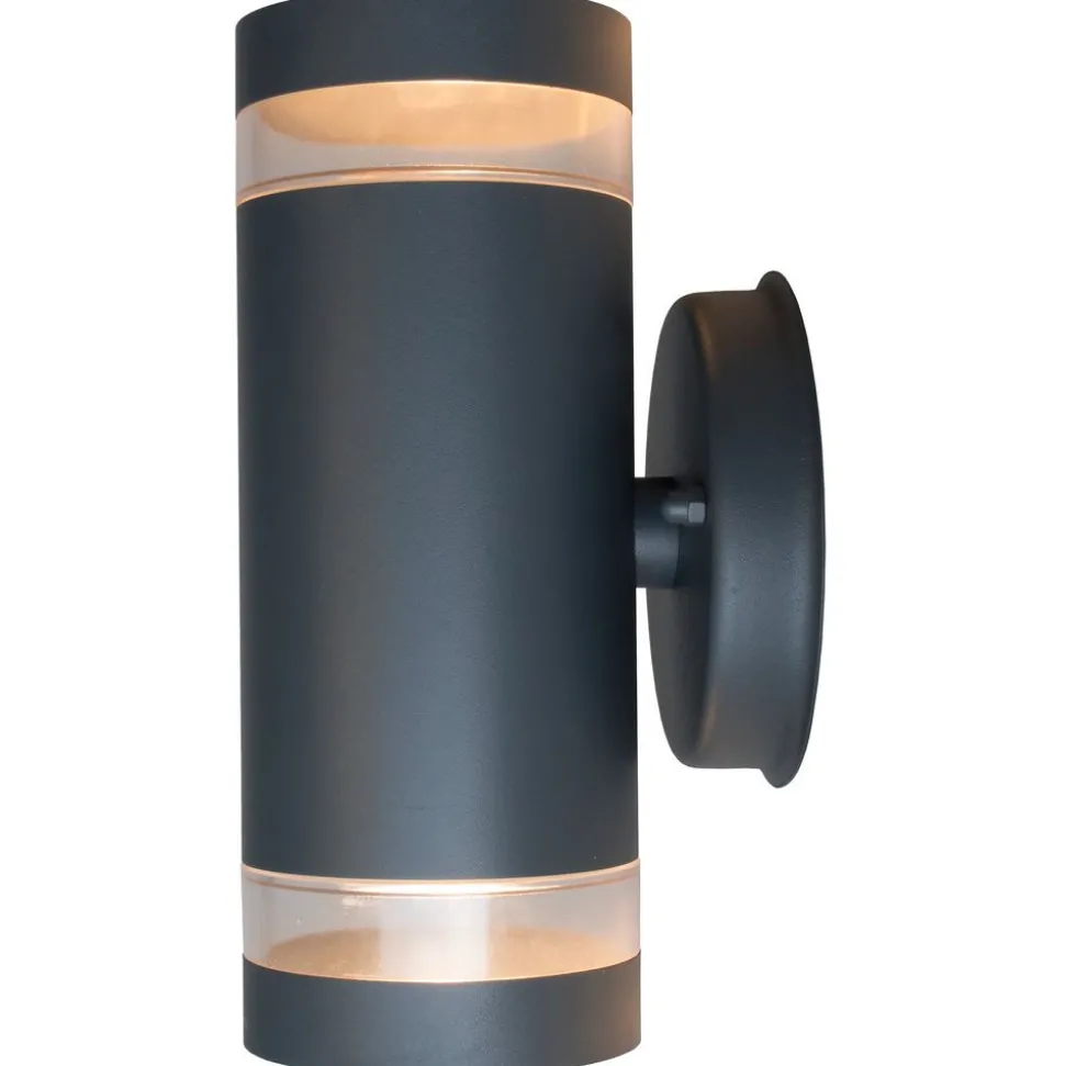 Ulkoseinävalaisin Airam Alppila XL-W max 2x35W GU10 225x115x121 mm IP44 antrasiitti