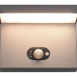 Ulkoseinävalaisin Trio Blyde, aurinkokenno/hybridi, ladattava, liiketunnistin, antrasiitti