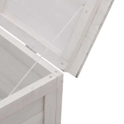 Ulkosäilytyslaatikko valkoinen 150x50x56,5 cm, kuusi