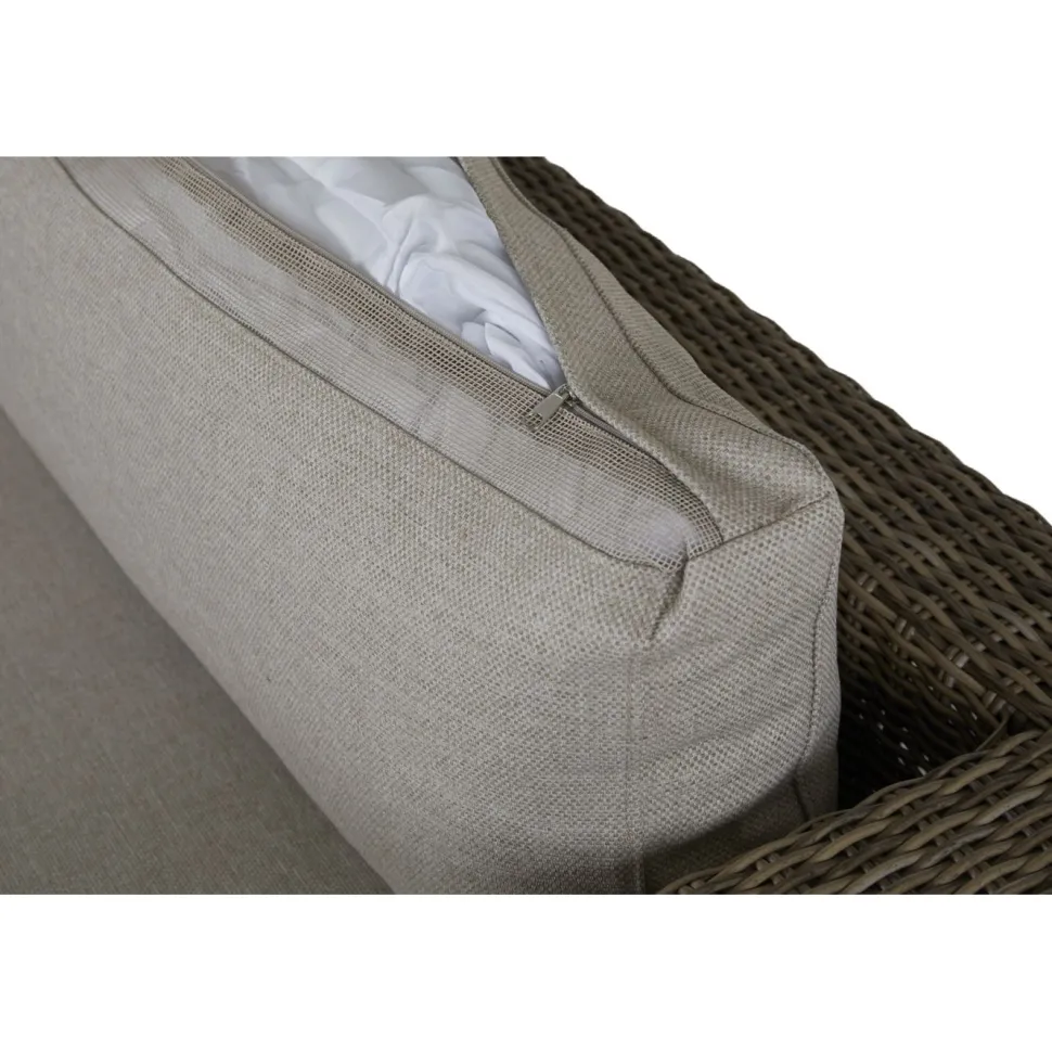Ulkosohva Brafab Ninja, 3-istuttava, ruskea/beige