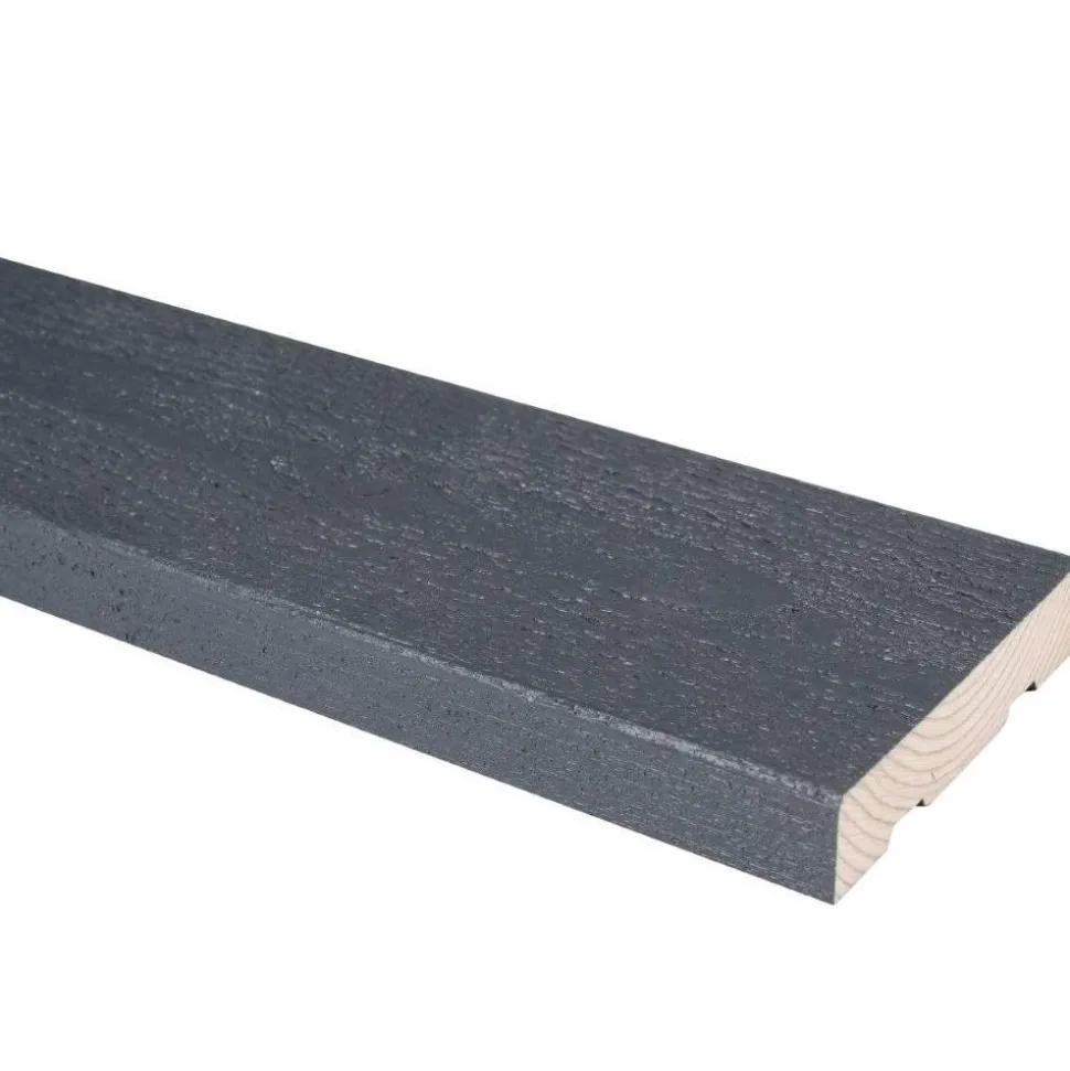 Ulkoverhouslauta JR-Wood, pintamaalattu, harmaa RR23/RAL 7024, eri vaihtoehtoja