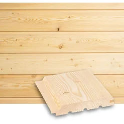 Ulkoverhouspaneeli Arctic Outdoor UTV 23x145x4000mm, lehtikuusi, puuvalmis