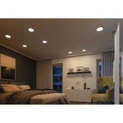 Upotettava LED-paneeli Paulmann VariFit Areo, IP44, Ø23cm, 16W, säädettävä värilämpötila, eri värejä