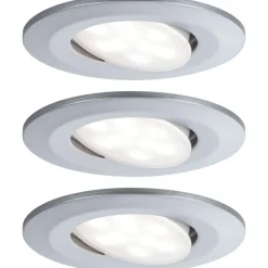 Upotettava LED-valaisin Paulmann Calla, 3kpl, IP65, Ø90mm, 6W, 530lm, 4000K, eri värejä