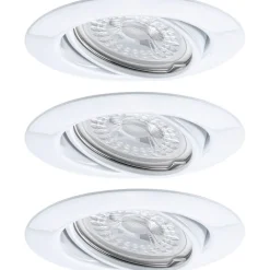 Upotettava LED-valaisin Paulmann Base, 3kpl, Ø90mm, GU10, 5W, 350lm, 3000K, himmennettävä, valkoinen