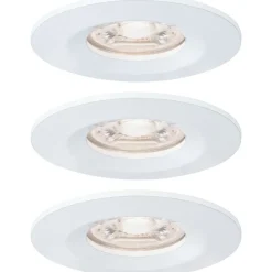 Upotettava LED-valaisin Paulmann Nova Mini Coin Rigid, 3kpl, IP44, Ø65mm, 4W, 310lm, 2700K, eri värejä