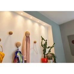 Upotettava LED-valaisin Paulmann Nova Mini Coin Rigid, 3kpl, IP44, Ø65mm, 4W, 310lm, 2700K, eri värejä