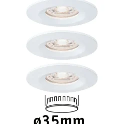 Upotettava LED-valaisin Paulmann Nova Mini Coin Rigid, 3kpl, IP44, Ø65mm, 4W, 310lm, 2700K, eri värejä