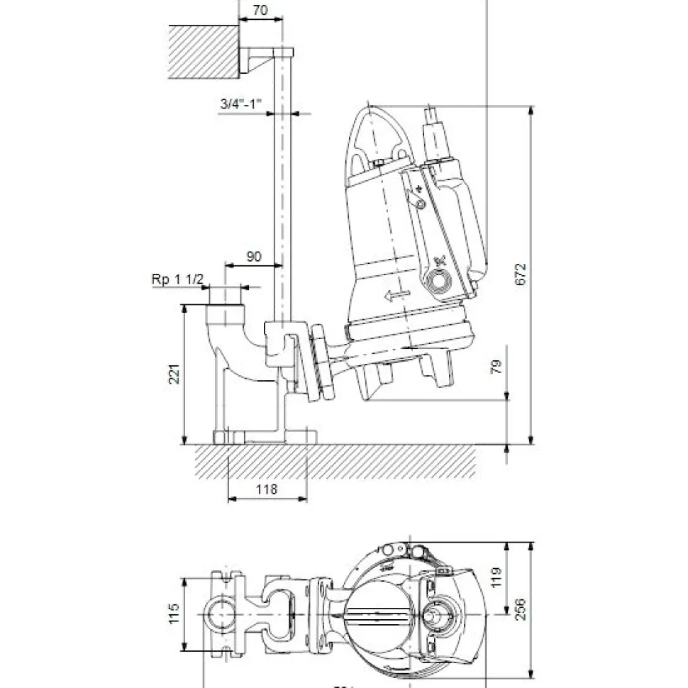 Uppopumppu Grundfos SEG.40.40.2.E.50B AUTOADAPT