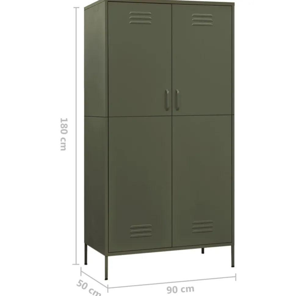 Vaatekaappi 90cm teräs eri värejä