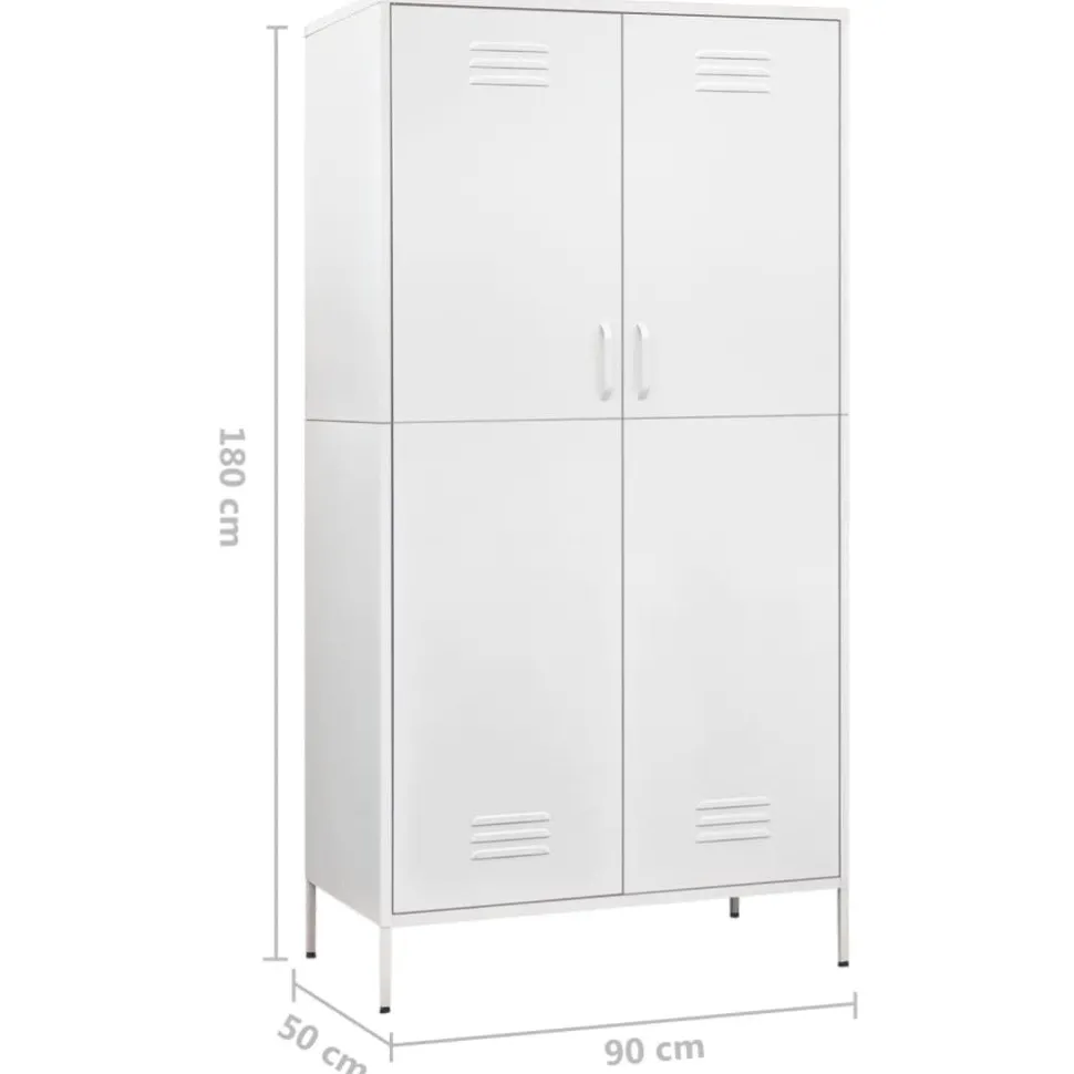 Vaatekaappi 90cm teräs eri värejä