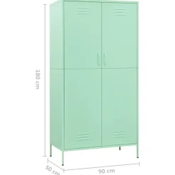 Vaatekaappi 90cm teräs eri värejä