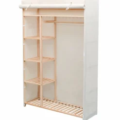 Vaatekaappi kangas ja mänty 110cm