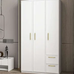 Vaatekaappi Linento Furniture Vespera, 90x171.8cm, valkoinen