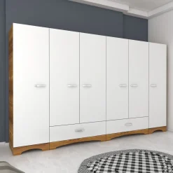 Vaatekaappi Linento Furniture F4-498, leveys 243cm