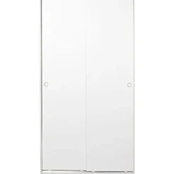 Vaatekaappi liukuovilla Linento Furniture SWD-436-BB-2, 94cm, valkoinen