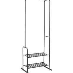Vaaterekki Home4You FELIX 62x46xK173 cm, musta