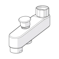 Vaihdinjuoksuputki Oras 221200 pituus 105 mm mutterikiinnityksellä