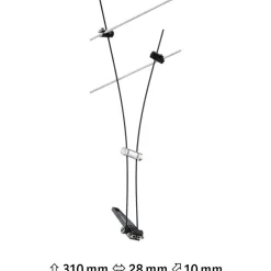 Vaijerivalaisin Paulmann CorDuo Comet, GU5.3, 12V, himmennettävä, eri värejä
