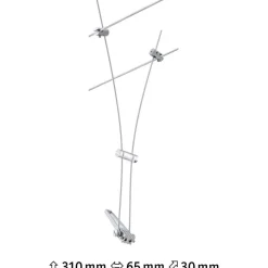 Vaijerivalaisin Paulmann CorDuo Comet, GU5.3, 12V, himmennettävä, eri värejä