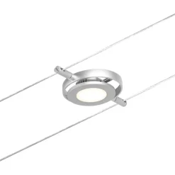 Vaijerivalaisin Paulmann CorDuo RoundMac, 200lm, 4.5W, 3000K, 12V, mattakromi