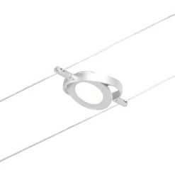 Vaijerivalaisin Paulmann CorDuo RoundMac, 200lm, 4.5W, 3000K, 12V, mattakromi