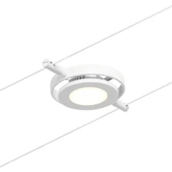 Vaijerivalaisin Paulmann CorDuo RoundMac, 200lm, 4.5W, 3000K, 12V, mattavalkoinen/kromi