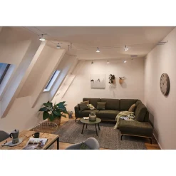 Vaijerivalaisinsetti Paulmann CorDuo Circle, 5x180lm, 5x5W, 3000K, 230/12V, eri värejä