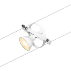 Vaijerivalaisinsetti Paulmann CorDuo RoundMac Basic, 3000K, 230/12V, 5 valaisinta, kromi