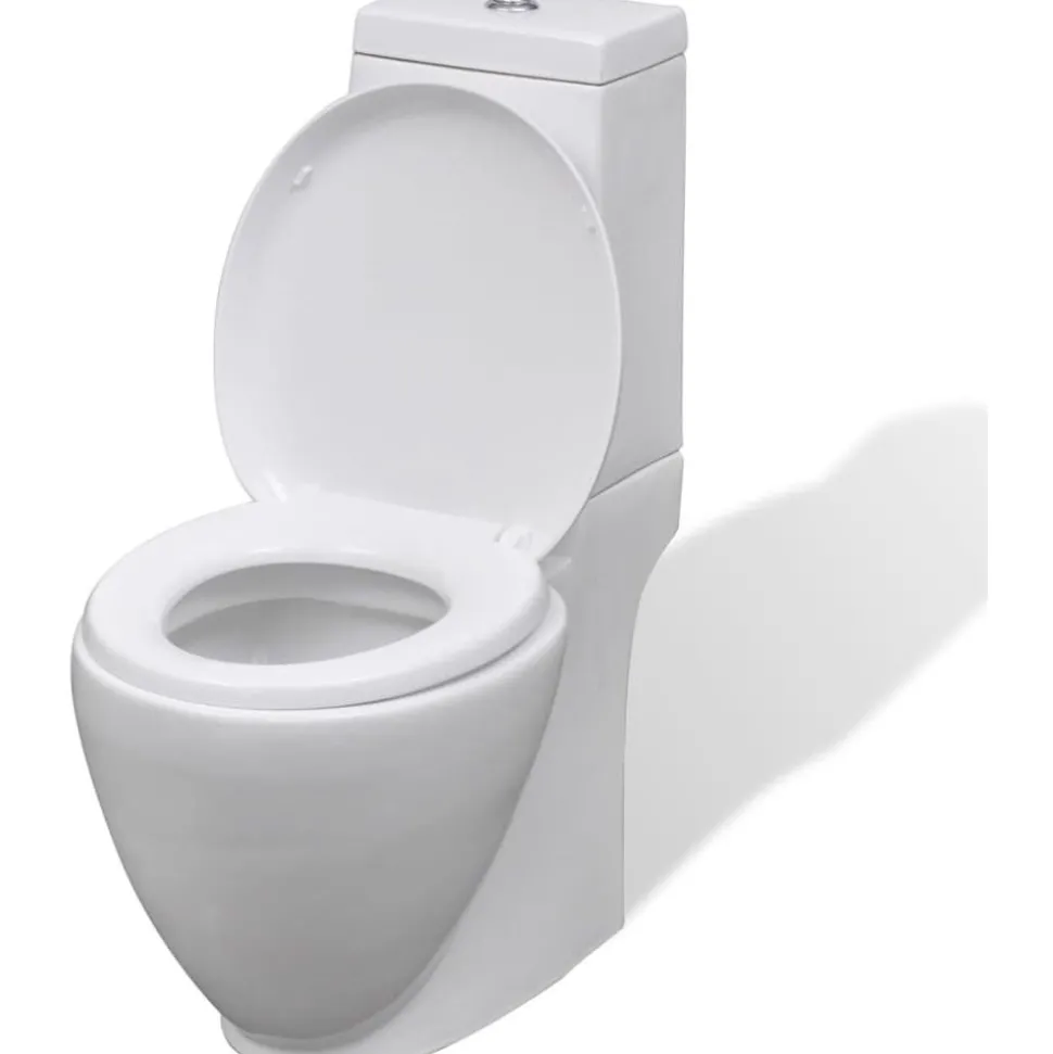 Valkoinen Keraaminen WC ja Bidee Sarja