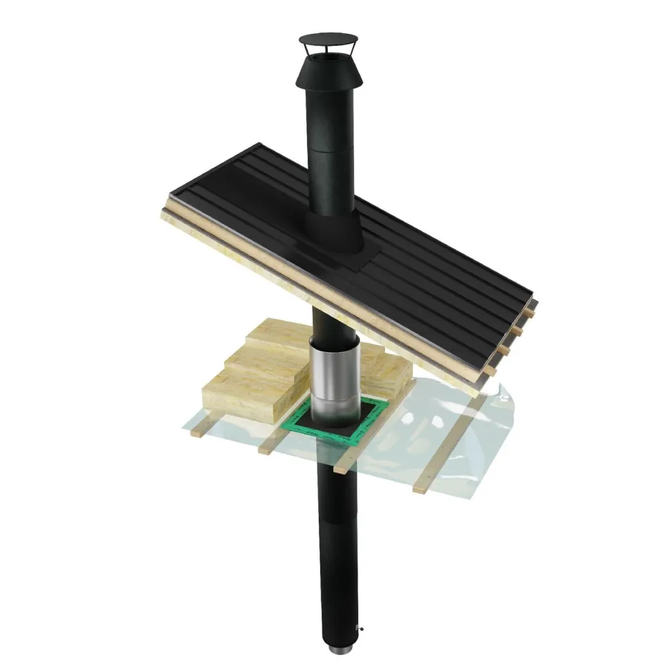 Valmispiippu Härmä Air Siro Prime Ø150mm, takkaan