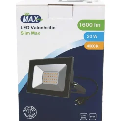 Valonheitin LED Max Slim LED, 20W, 1600lm, 4000K