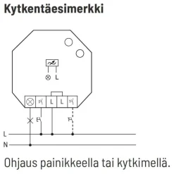 Valonsäädin/painikehimmennin Eltako EUD61NPL-230V ilman N-johdinta